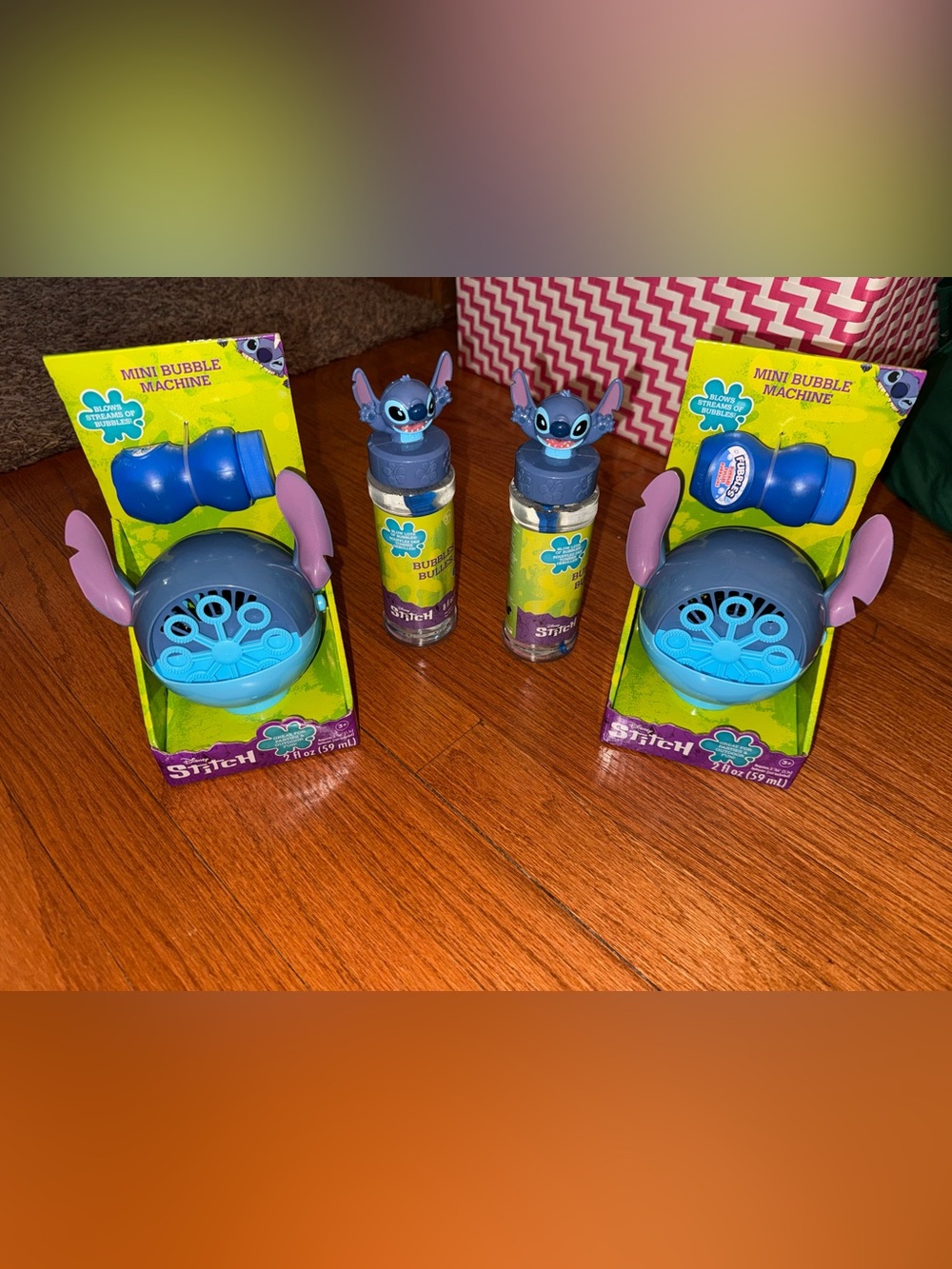 Disney Stitch Bubble Blower Set - Blue & Purple